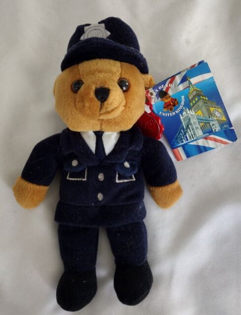 Keel Toys Simply Soft Collection Policeman Beanie Bears of the United Kingdom QR10902 Keel Toys Simply Soft Collection Policeman Beanie Bears of the United Kingdom QR10902