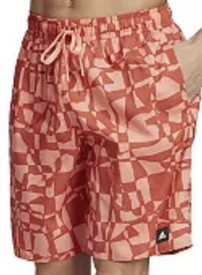 Adidas All Day I Dream Mens Tie Dye Swim Trunks Shorts Sz XL Hazy