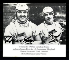 Thomas Loose / Frank Hemmer Kanu Weltmeister 1989 Original Signiert # BC G 26693