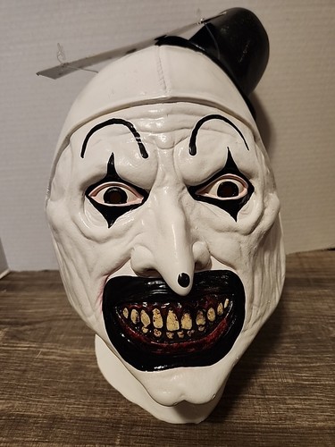 Art the Clown Maske Terrifier Grusel Gruselmaske mit Polyesterhaube Vollkopf