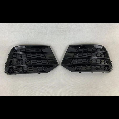 Fog Light Grill Front Honeycomb Grille Fit for Audi Q3 2016 2017 2018 Black - Picture 3 of 5