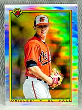 2020 Bowman Baseball - DL HALL #90B-DH - 1990 Bowman Refractor - ORIOLES