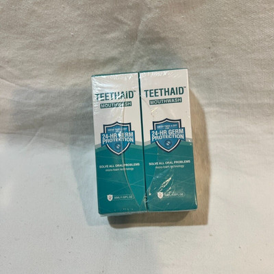Teethaid Mouthwash 24hr Germ Protection  2/pack 1.0 fl oz micro foam  technology