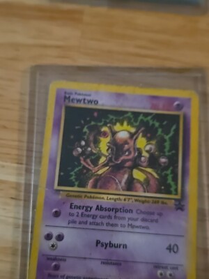Mewtwo #14 Black Star Promo Non Holo Rare Vintage WotC Vintage