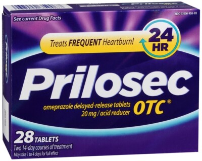 Prilosec OTC Omeprazole 20 mg Acid Reducer Tablets 28 EA