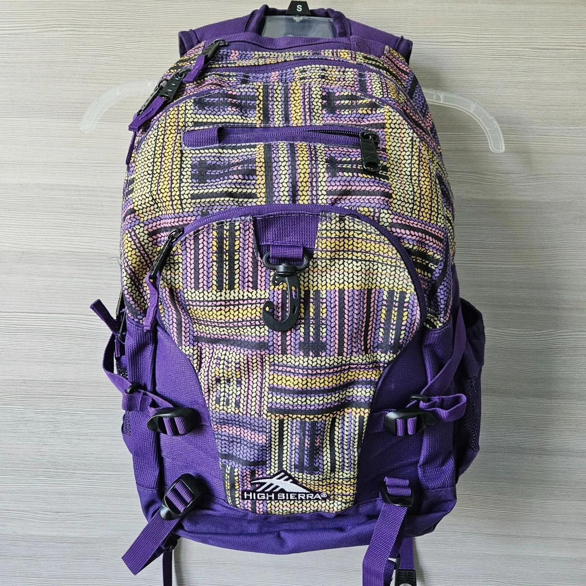 High Sierra Colorful Bokeh Print Backpack - Purple/Multicolor High Sierra Backpack, purple and black, NWT | Mercari main image 2
