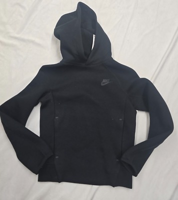 Nike Sportswear Tech Fleece Hoodie Black FD3285-010 Kids Size