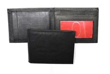 Front Pocket Minimalist Slimfold Wallet - Soft Black Leather