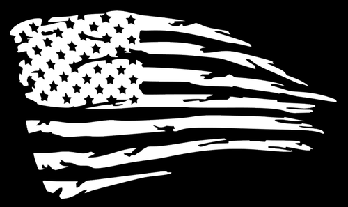 Distressed American Flag Vinyl Decal, sticker, JDM Decal for Car, Truck, Outdoor - Picture 5 of 5