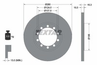 2X Textar 92152003 Bremsscheibe FüR Ford