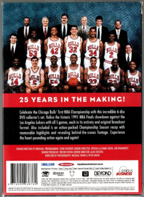 NBA Chicago Bulls 1990-91 Champions(DVD, 2011 6-Disc Set) - Region