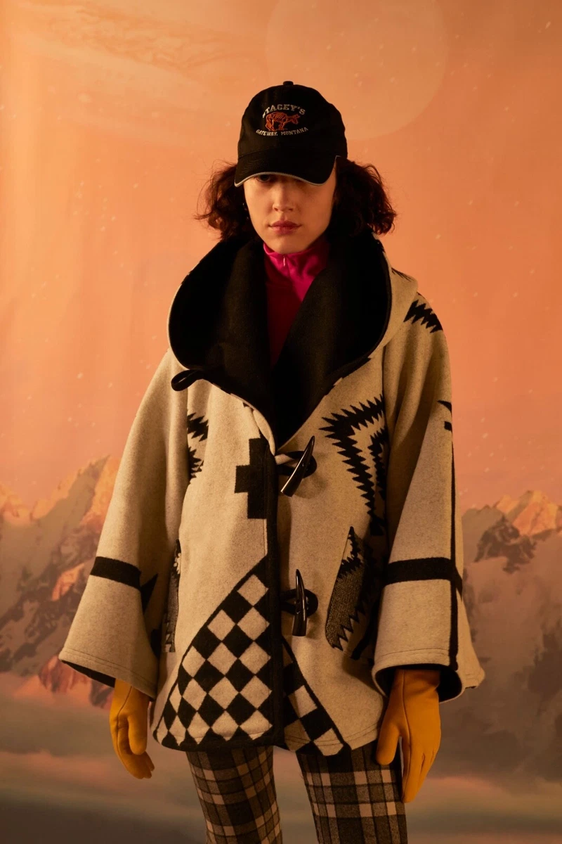 Lindsey Thornburg Cloak Pendleton Coat Blanket Coat Cloak Poncho Jacket Wool OS