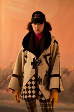 Lindsey Thornburg Cloak Pendleton Coat Blanket Coat Cloak Poncho Jacket Wool Os