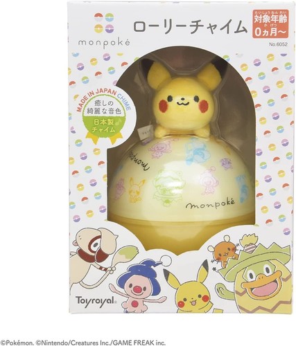Monpoke Roly-poly Toy Rattle Chime Pokemon Pikachu Baby Shower Gift ...