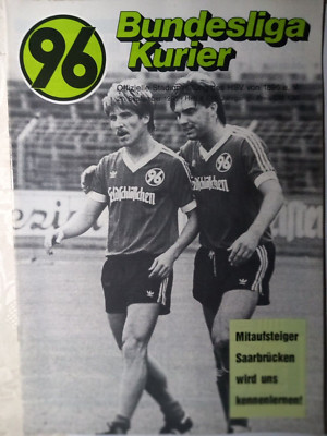 Fußball-Programmheft 1. Bundesliga  1985/86  Hannover 96 - 1. FC Saarbrücken
