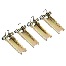 2 Inch Hook Safety Latch Kit, 4 Pack Metal Towing Hitch Replacement, Golden Tone