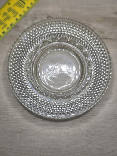 VINTAGE MCM ROUND CLEAR GLASS HOBNAIL BUBBLES DESIGN ASHTRAY 6 1/4 INCH DIAMETER - Picture 4 of 6