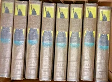 1918 Library of American History-Edward S. Ellis, 8 Volumes # 2-9 Embossed Cover