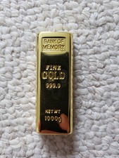 Bank of Memory Fine Gold Brick Replica 4GB USB Key BRAND NEW