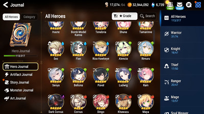 [GLOBAL]Epic 7 Starter Dark Corvus Rimuru+art + Benimaru Jack+ML pulls +Name