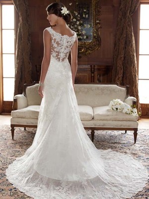 casablanca lace wedding dress