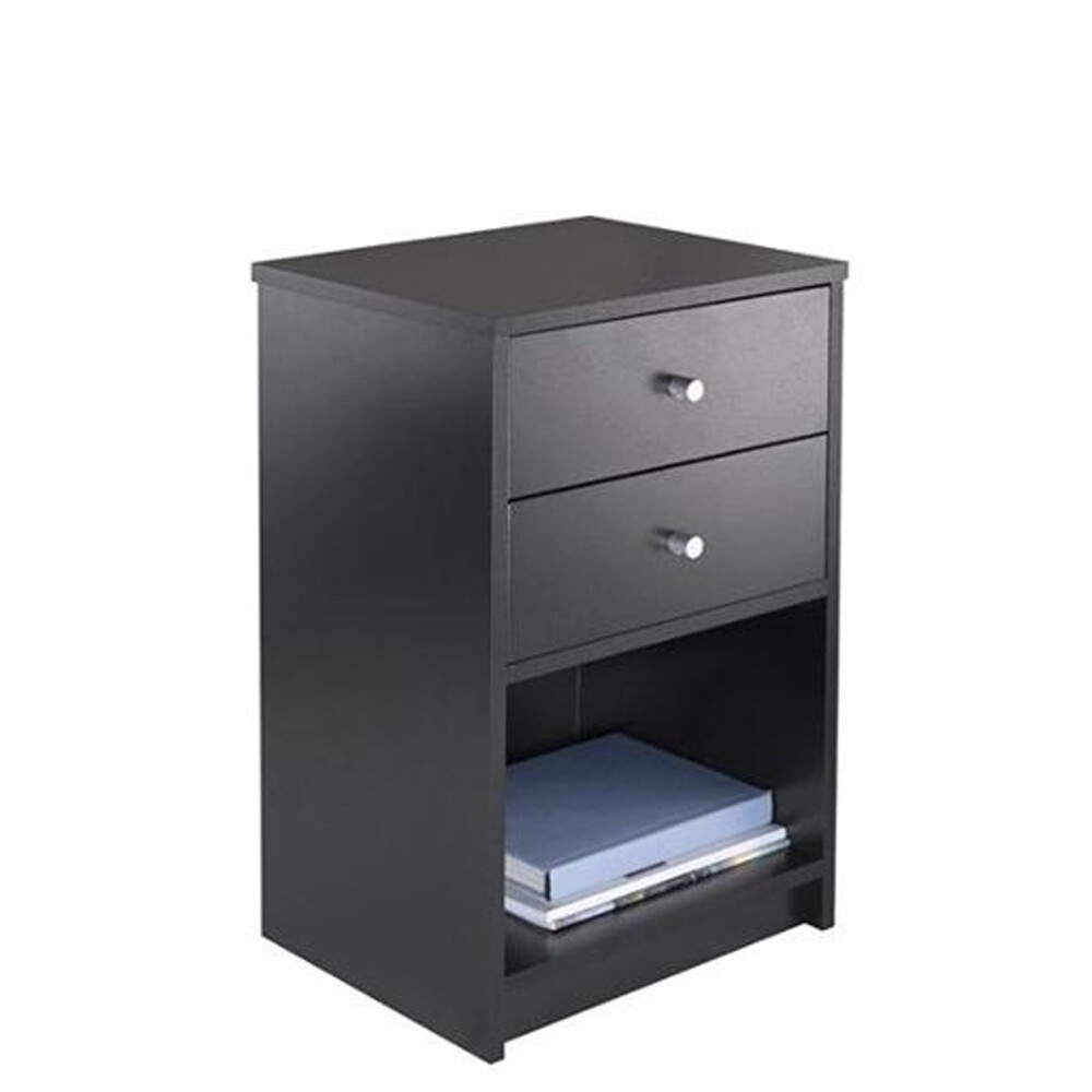 Icube Plastic 2 Drawer Nightstand Black For Sale Online Ebay