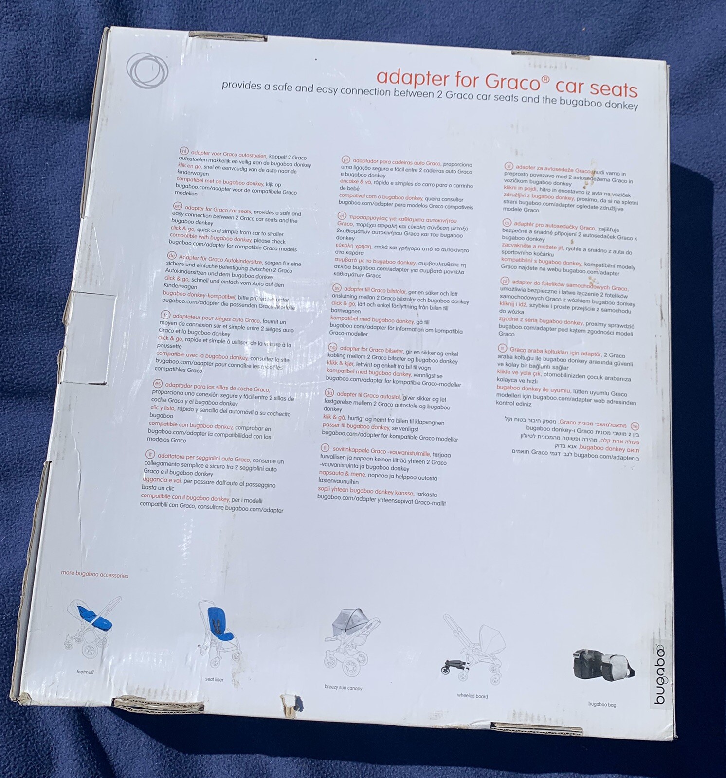 bugaboo donkey graco car seat adapter