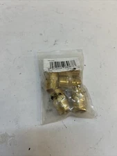 (5-Pk) Sungator Pipe Nipple Fitting Brass 1/2" x 1/2" NPT