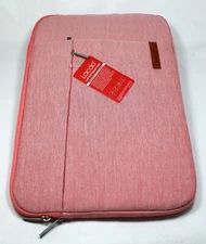 Lacdo Laptop Sleeve Case 15.6" Laptop Heather Pink Zip Pocket NEW*PRICE REDUCED*
