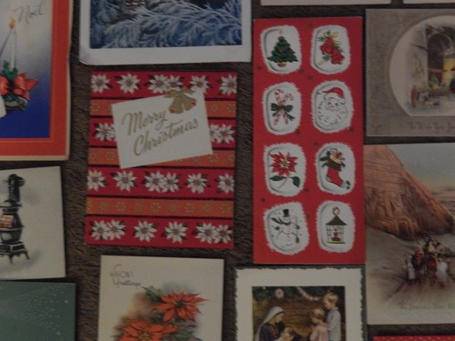 #3, 30 VINTAGE CHRISTMAS CARDS, BELLS CANDLES ANGELS NATIVITY WREATHS HOLLY - Picture 11 of 22
