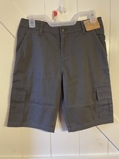 There Abouts Boys Gray Cargo Shorts Size 16 NEW WITH TAGS