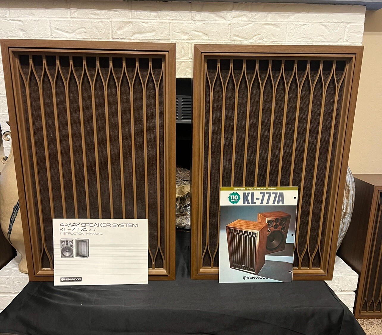 Vintage Kenwood KL777A Speakers Near Mint Condition Professionally