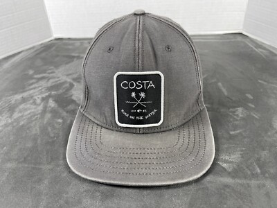 Faded Gray COSTA Born on the Water Fishing Surf Ocean Lake Life