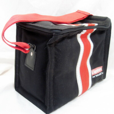 Lipton Iced Tea Soft Sided COOLER Lunch Bag w Red Stripe & Aladdin's Thermos 840