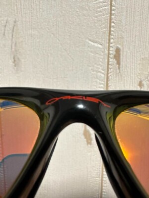 Oakley Twenty XX sunglasses made in the USA Jet Black Lens: Ruby