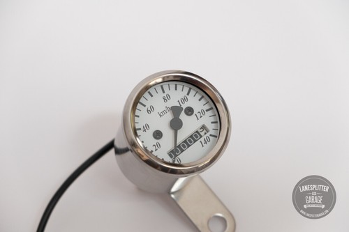Chrome Super Mini Speedo for your Cafe Racer / Tracker / Custom - Picture 3 of 5