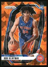 2024 Bobi Klintman - #266 Prizms Orange Ice - Detroit Pistons a51