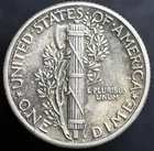 1941-P Mercury Dime UNC Mint State ANTIQUE TONING Full Split Bands (#7766)