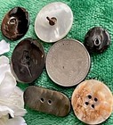 Antique Vtg Lot Of Six MOP/Abalone Buttons — photo 2