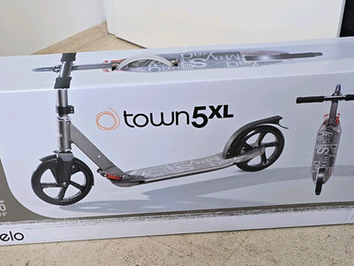 Oxelo Town 5 XL Scooter klappbar 8 Zoll Grau/Schwarz max. 100 kg