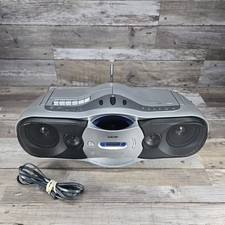Sony Boombox Model CFD-F10 CD Cassette Player AM/FM Radio Tested Works