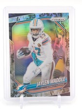 JAYLEN WADDLE 2025 PANINI PRIZM FOREST GREEN CAMO /15 #172 DOLPHINS Q2215