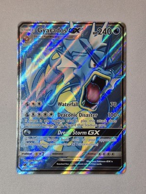 Pokémon Gyarados GX TCG Full Art Holo Card 101/111 Sm-Crimson