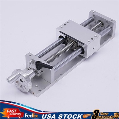200MM Manual Cross Sliding Table Linear Rail Slide Stage Actuator Table CNC Mill