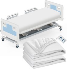 2 Pack Hospital Bed Sheets 36" x 80" x 9", Hospital Bed Fitted Sheets for Home