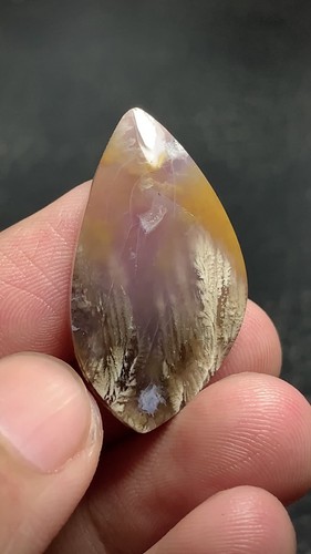 Natural Plume Agate Cabochon 30x17x5mm High Quality 20 ct - Video 1 of 1