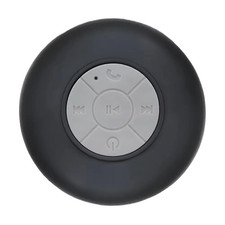 Waterproof Bluetooth Speaker, LED Lights, Suction Cup  Phone Holder for Outdoor