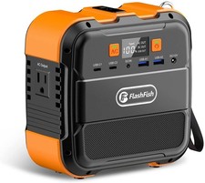 Flashfish 120W Portable Power Station, 98Wh/26400mAh Solar Generator Backup Powe