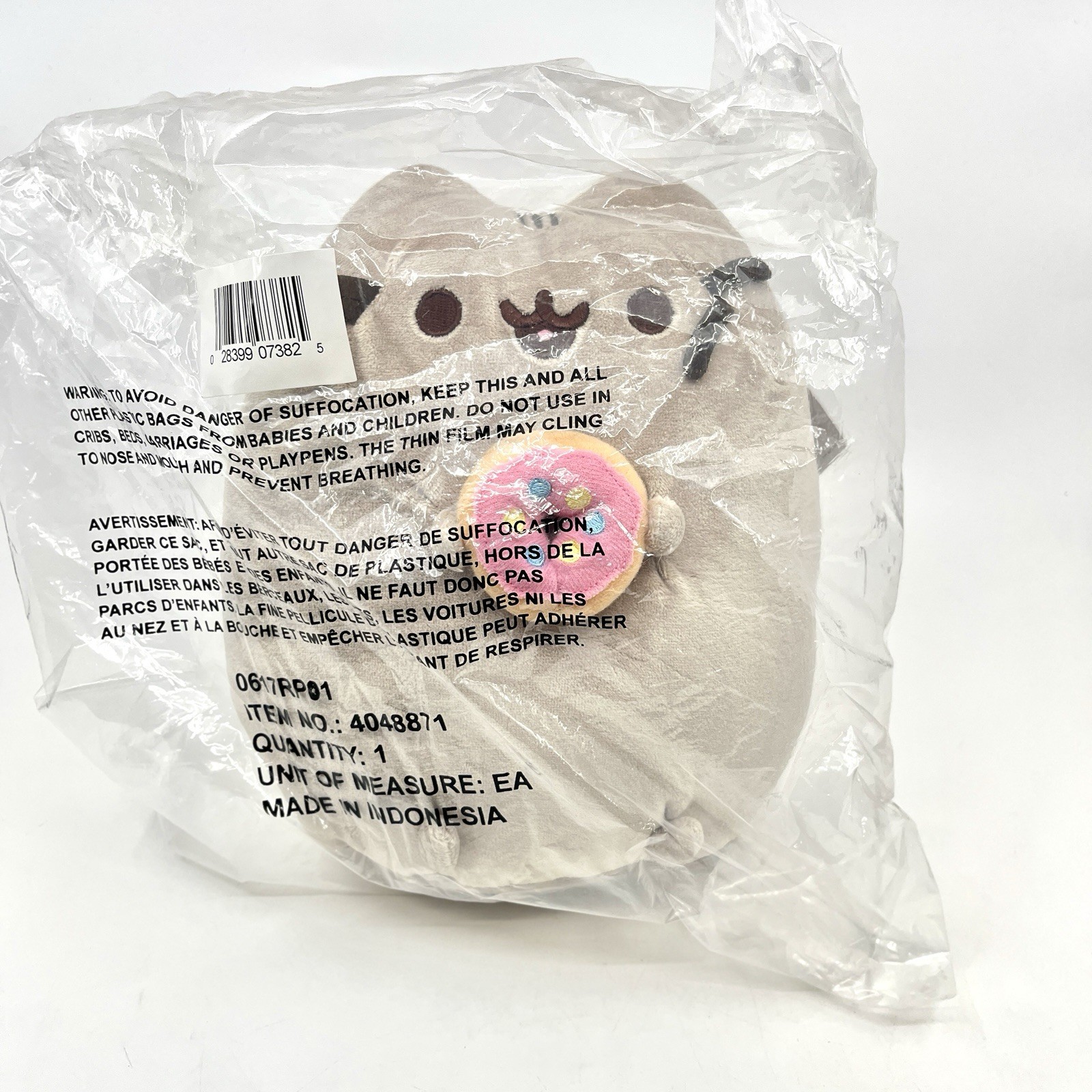 Pusheen Donut Plush Medium 10” Gund New Factory Sealed Bag NOS