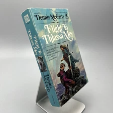 Dennis McCarty Flight to Thlassa Mey Vtg Fantasy Paperback 1st Del Rey 1986